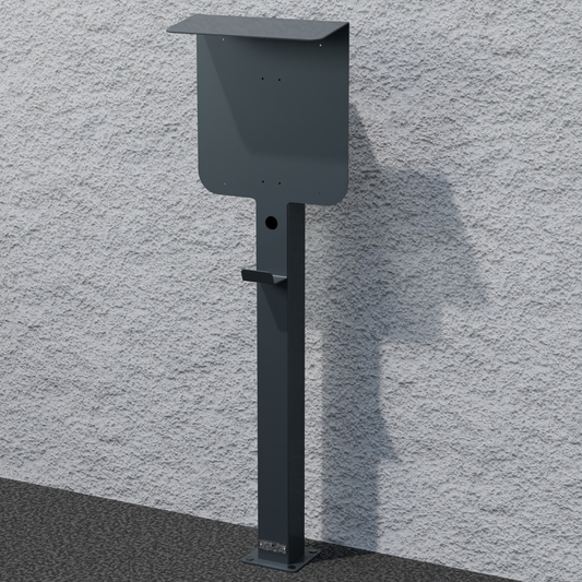Stazione di ricarica adatta per cFos Power Brain Wallbox con tetto | Stare in piedi | Stare in piedi | Stele | base