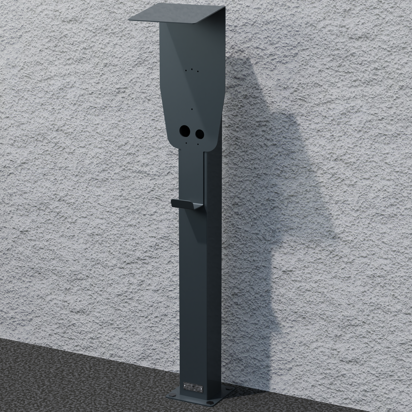 Stazione di ricarica adatta per Delta Electronics AC Wallbox Max con tetto | Stare in piedi | Stare in piedi | stele