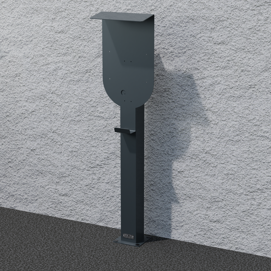 Stazione di ricarica KEBA P20, wall box P30 con tetto | stare in piedi | Stai in piedi | stele