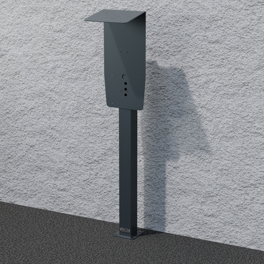 Stazione di ricarica per Mercedes Benz ECE Wallbox con tetto | stare in piedi | Stai in piedi | stele | base