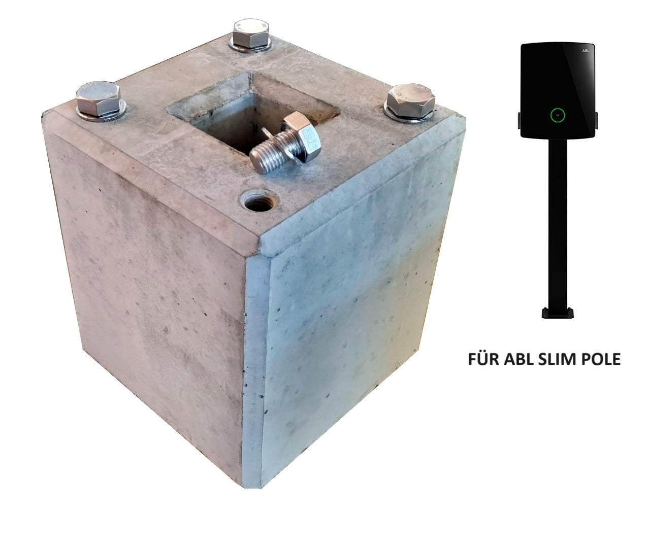 Fondazione in calcestruzzo pronta specificatamente adatta per Original Easee Base 1-Way, 2-Way, 4-Way (90322)
