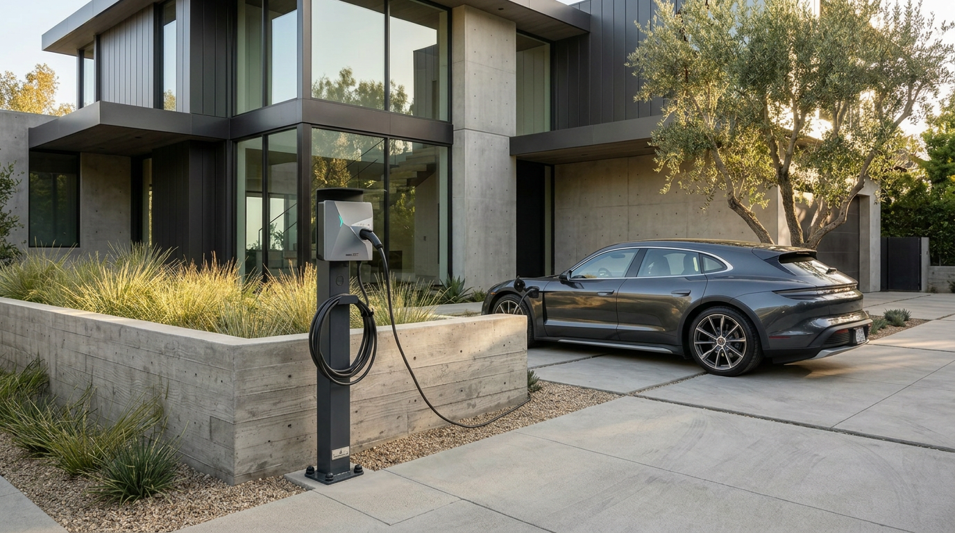 Colonna di ricarica adatta per SMA EV Charger Wallbox con tetto | Stare in piedi | Stare in piedi | Stele | base