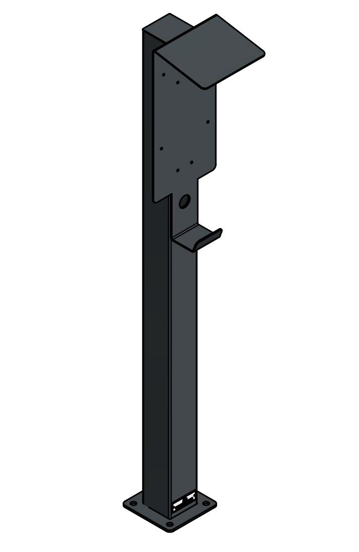 Stazione di ricarica per Mercedes Benz ECE Wallbox con tetto | stare in piedi | Stai in piedi | stele | base