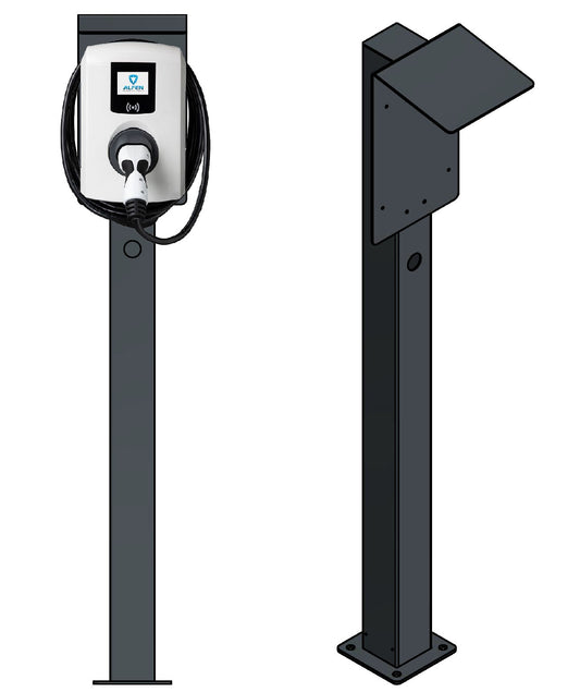 Stazione di ricarica per Wallbox ABL EMH1 con tetto | stare in piedi | Stai in piedi | stele | adatto anche per Senec Wallbox Pro