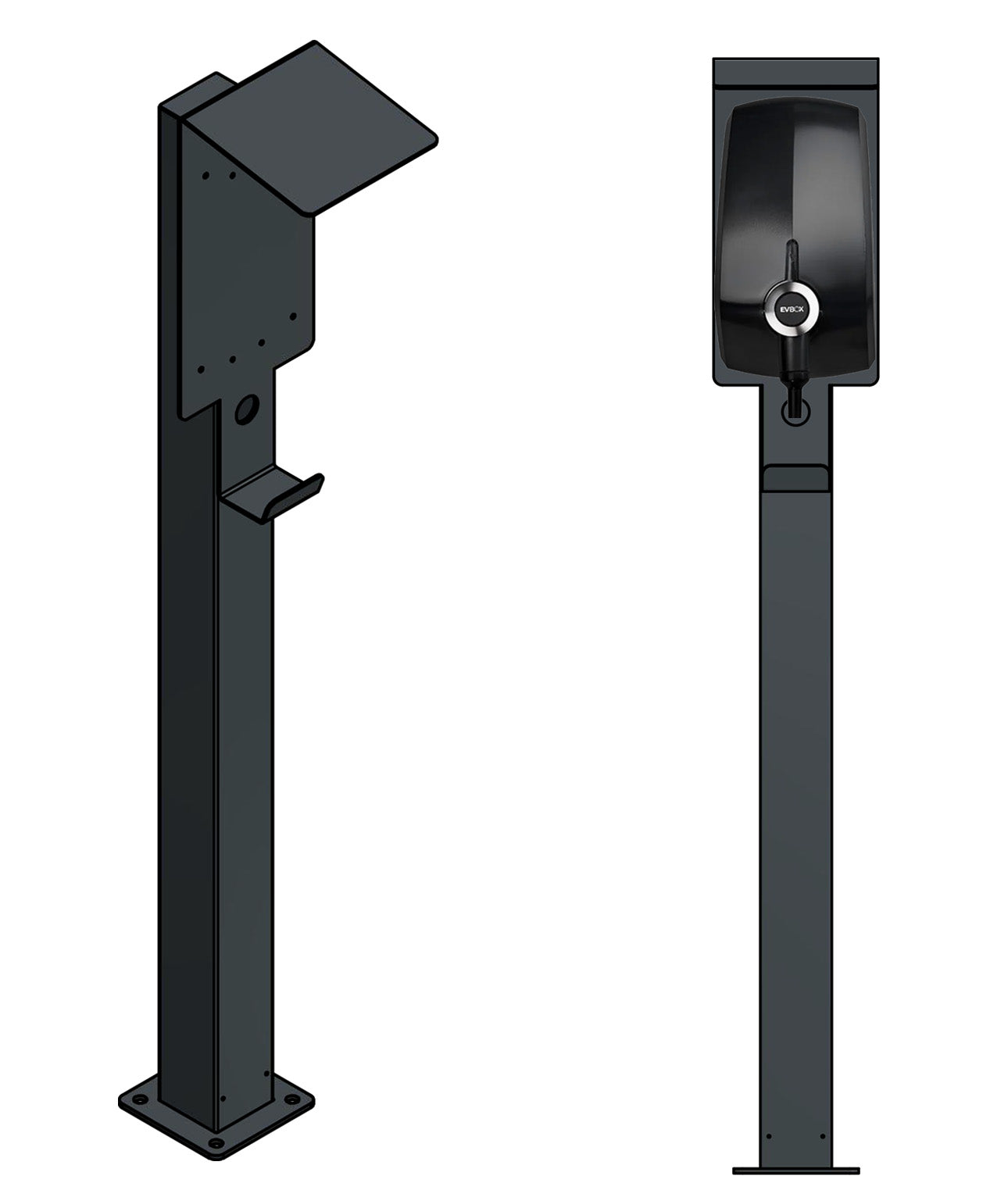 Stazione di ricarica per Easee Wallbox con tetto | stare in piedi | Stai in piedi | stele | base