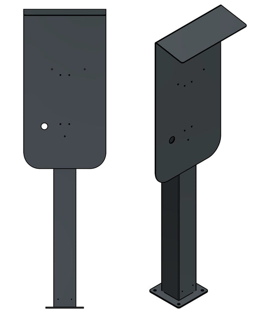 Stazione di ricarica per Easee Wallbox con tetto | stare in piedi | Stai in piedi | stele | base