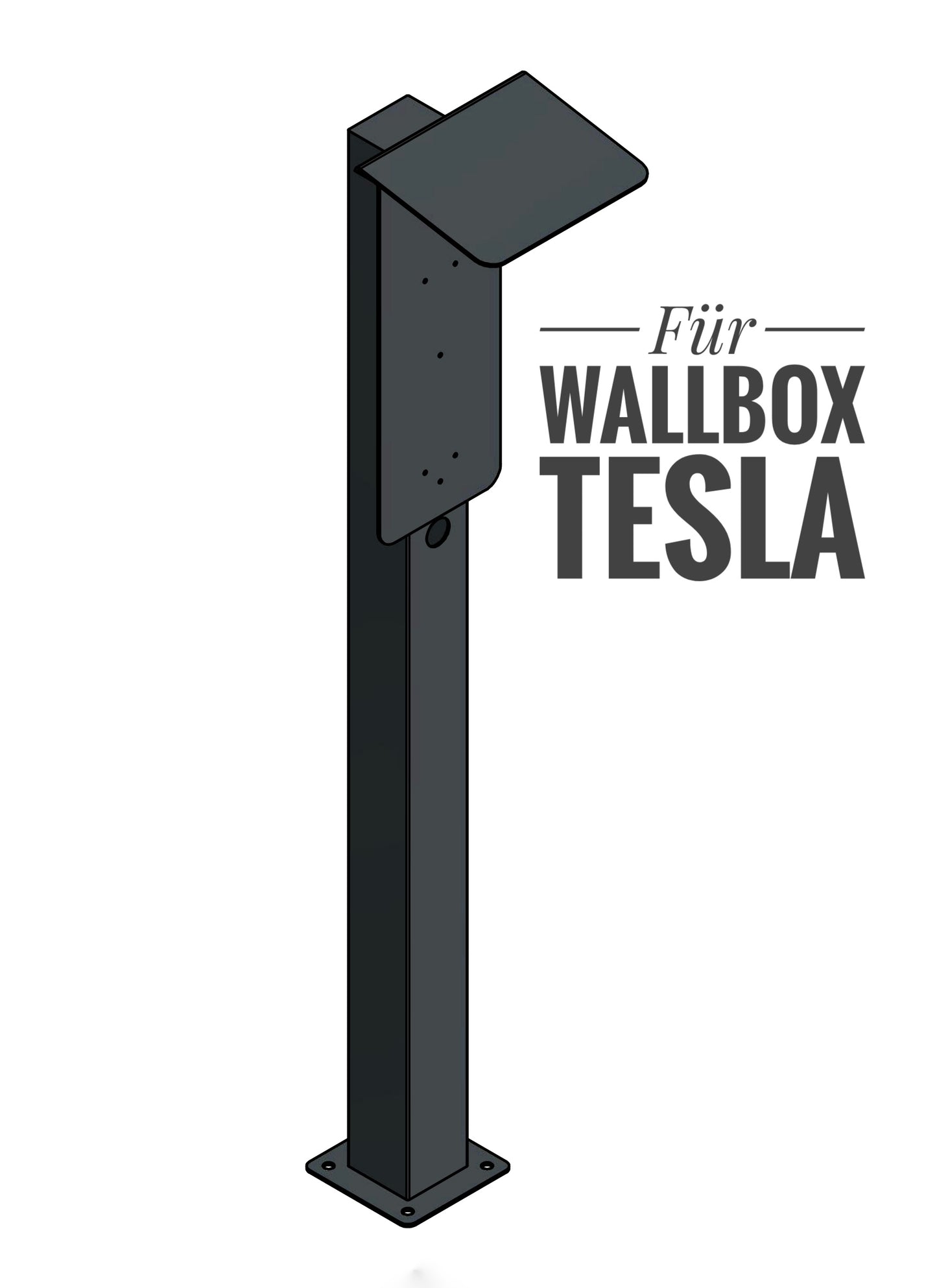 Stazione di ricarica adatta per Tesla Wallbox con tetto | Stare in piedi | Stare in piedi | stele