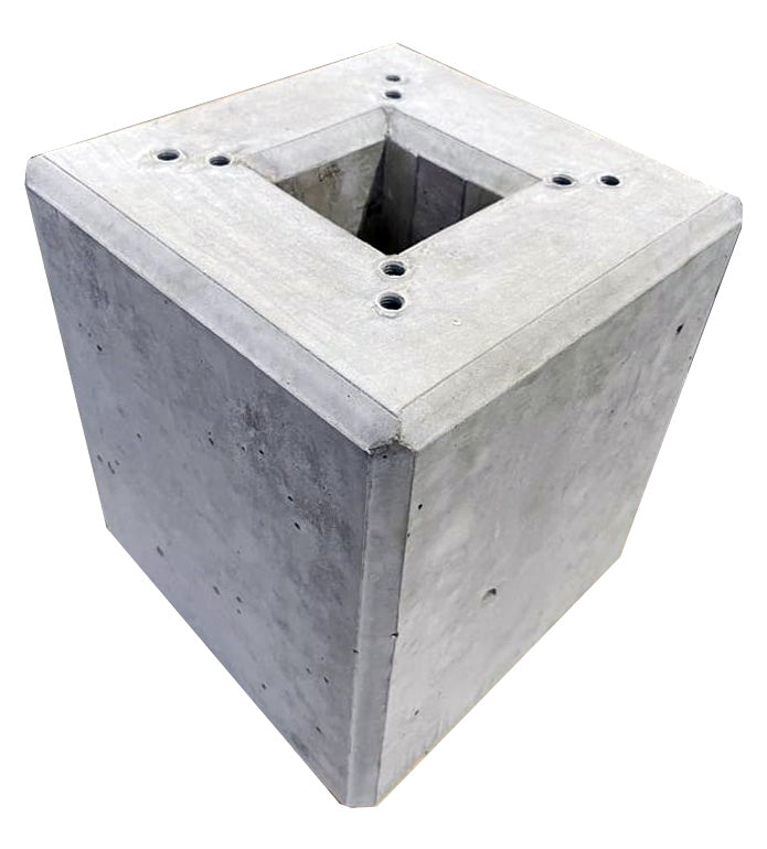Fondazione in calcestruzzo già pronta per colonna di ricarica, base o stele “DIE-LADESÄULE.DE”.