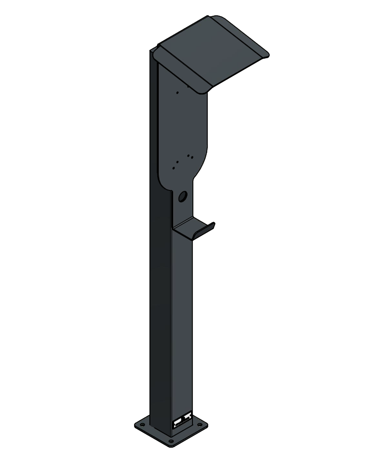 Stazione di ricarica adatta per Innogy / Compleo / E.ON eBox con tetto | Stare in piedi | Stare in piedi | Stele | base