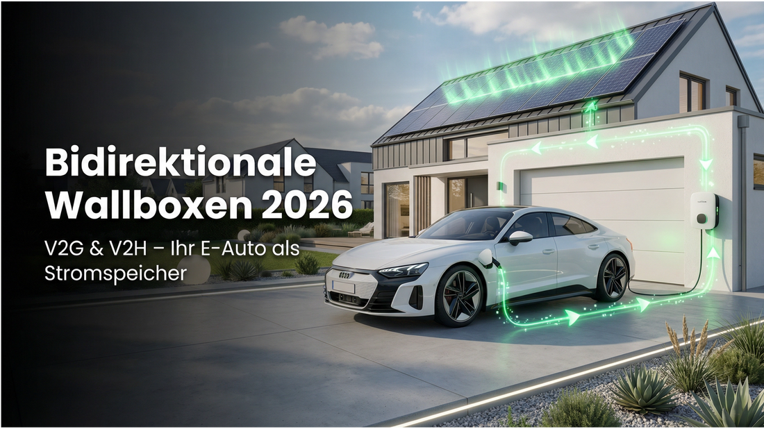 Bidirektionale Wallboxen 2026 – V2G und V2H Vergleich: E-Auto als Stromspeicher