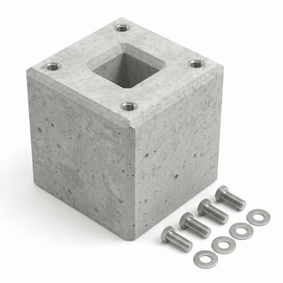 Fondazione in calcestruzzo pronta specificatamente adatta per Original Easee Base 1-Way, 2-Way, 4-Way (90322) 