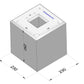 Fondazione in calcestruzzo pronta specificatamente adatta per Original Easee Base 1-Way, 2-Way, 4-Way (90322) 