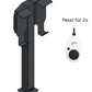 Stazione di ricarica adatta per 2 Easee Wallbox con tetto | ACCANTO | Stare in piedi | Stare in piedi | Stele | base