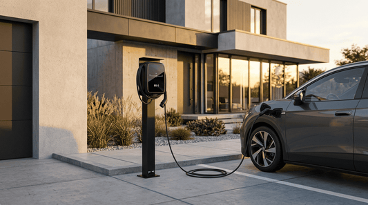 Stazione di ricarica adatta per ELLI (VW) Audi, Skoda Wallbox con tetto | Stare in piedi | Stare in piedi | stele