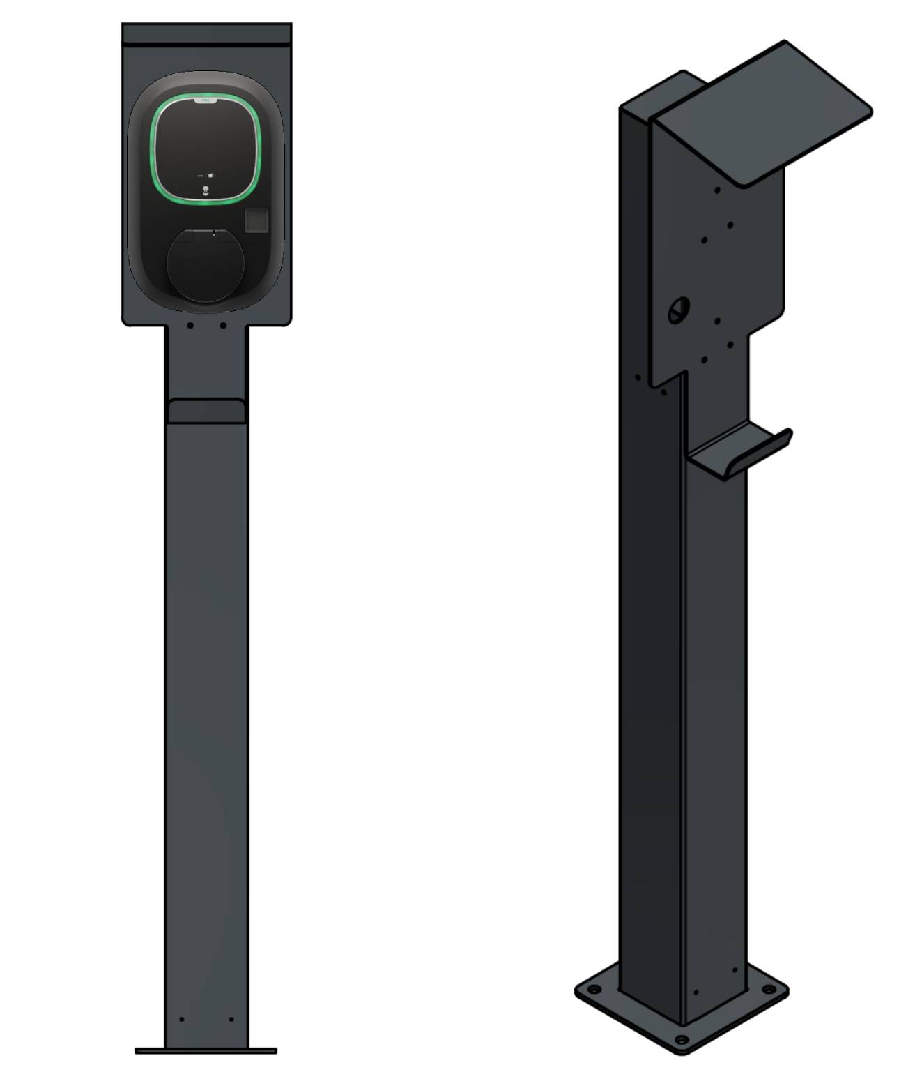 Stazione di ricarica adatta per Pulsar, Pulsar Plus Wallbox con tetto | Stare in piedi | Stare in piedi | Stele | base