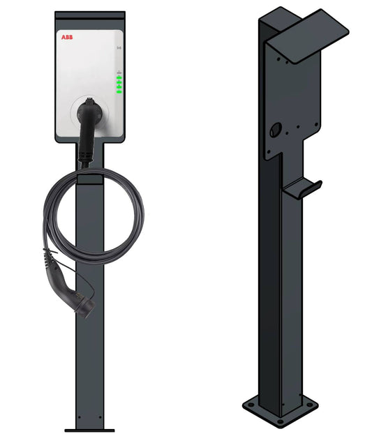 Stazione di ricarica adatta per Sonnen Charger Wallbox con tetto | Stare in piedi | Stare in piedi | Stele | base