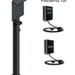 Stazione di ricarica adatta per OpenWB Serie 2 Duo / Standard Wallbox con tetto e 2 supporti per cavi | Stare in piedi | Stare in piedi | stele