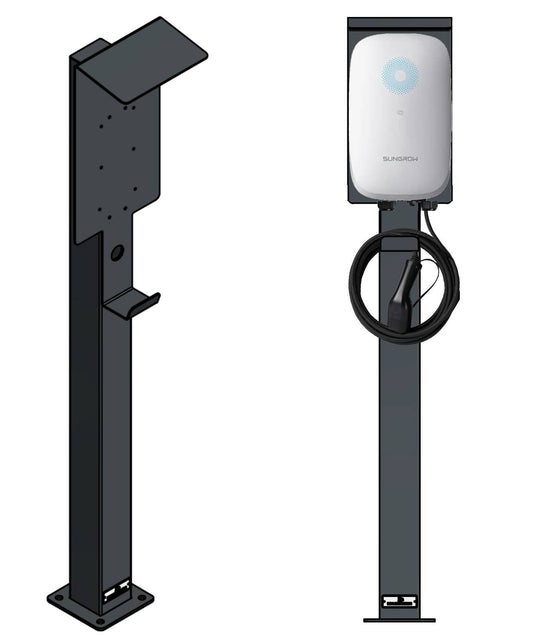 Stazione di ricarica per Mercedes Benz ECE Wallbox con tetto | stare in piedi | Stai in piedi | stele | base