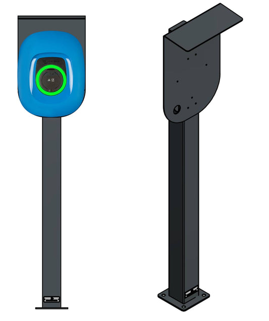 Stazione di ricarica per Mercedes Benz ECE Wallbox con tetto | stare in piedi | Stai in piedi | stele | base
