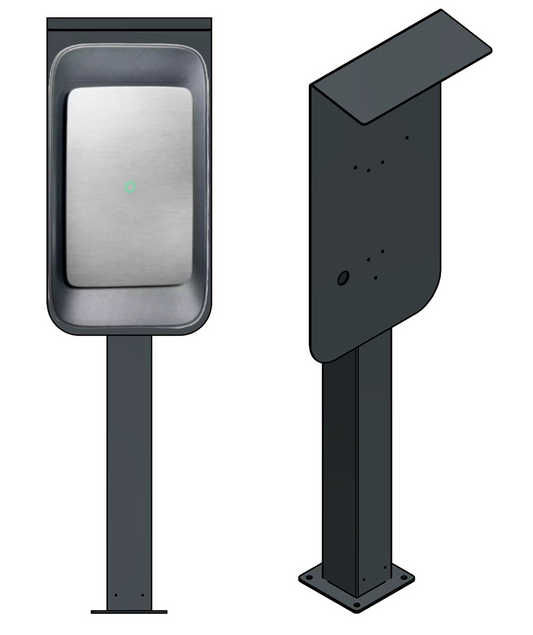 Stazione di ricarica per Easee Wallbox con tetto | stare in piedi | Stai in piedi | stele | base