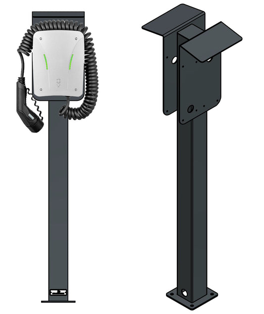 Stazione di ricarica Hardy Barth per eCHARGE cPH2 con tetto | stare in piedi | Stai in piedi | stele